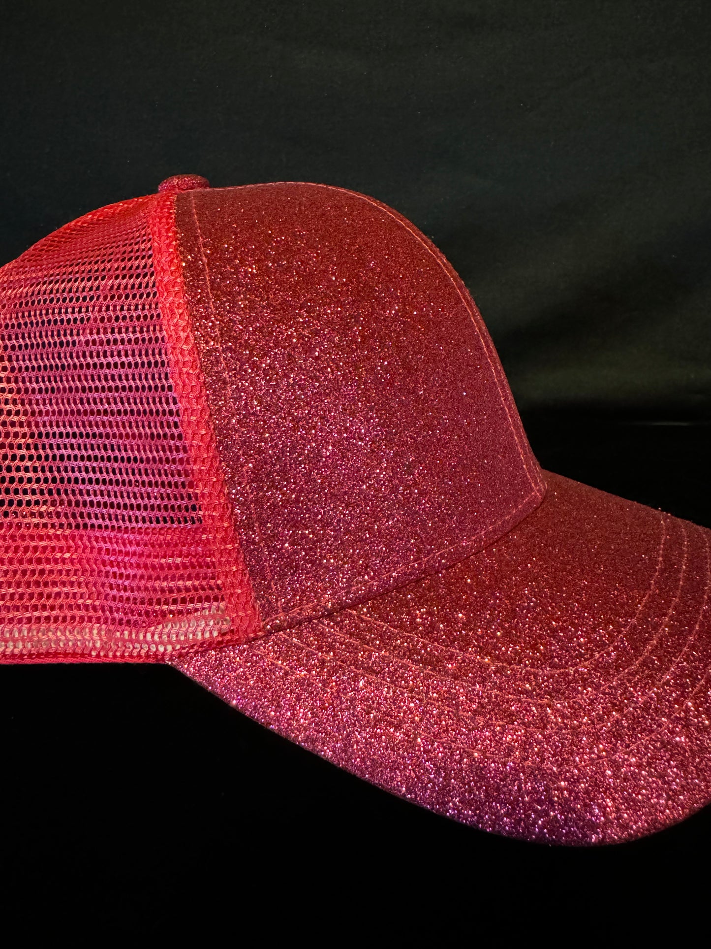 Electric Pink Pony Tail Cap