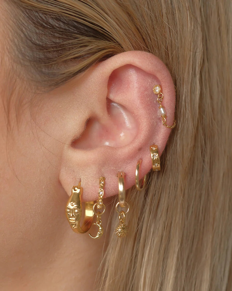 Moon Charm 9K Gold Filled