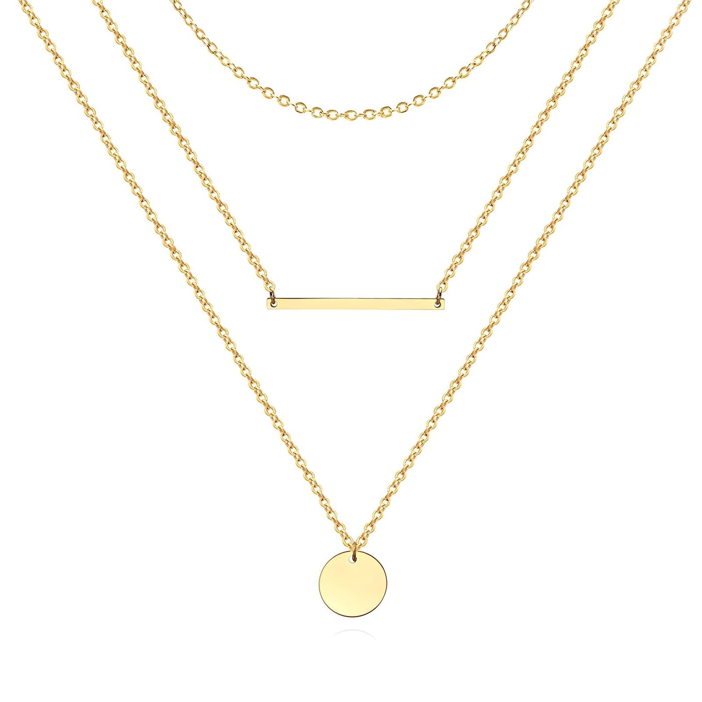 18K Gold Plated Stainless Steel, Aria necklace, Intensity
