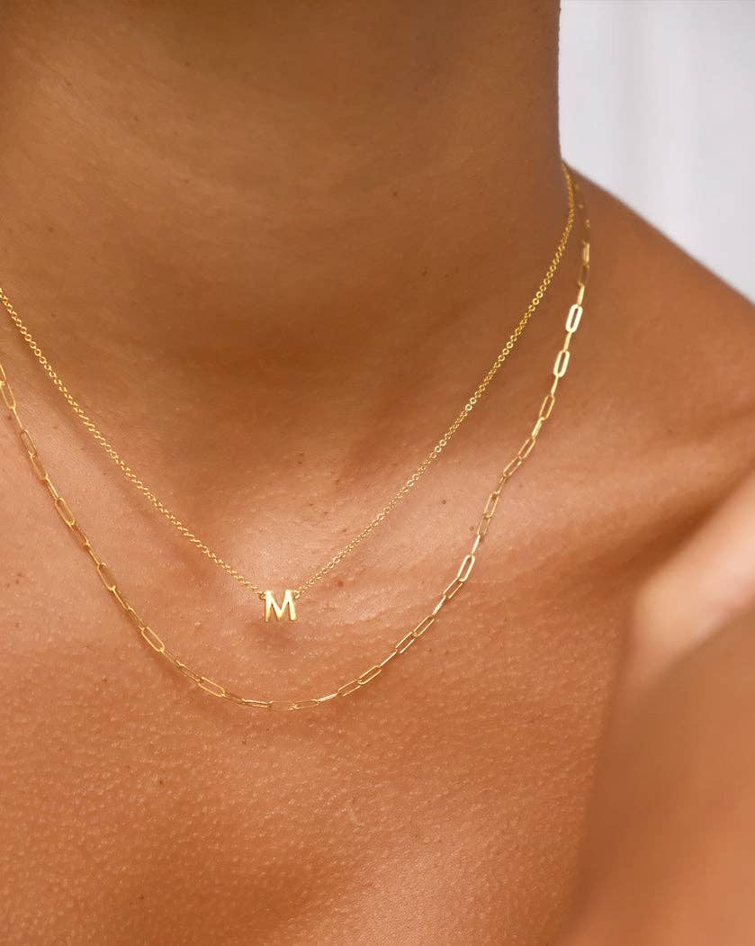 Paperclip Chain Necklace- 14K Gold Fill