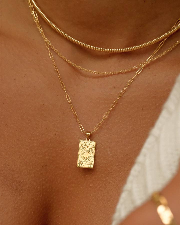 Paperclip Chain Necklace- 14K Gold Fill