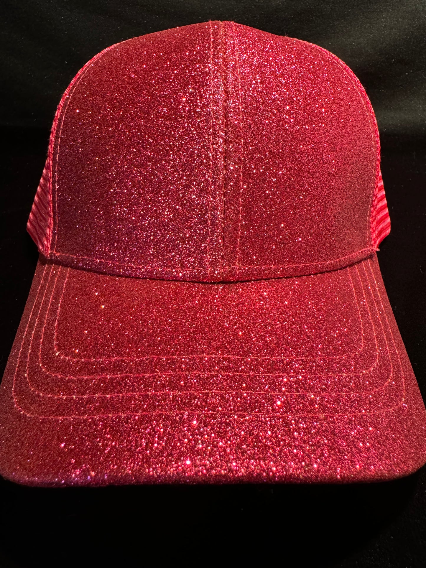 Electric Pink Pony Tail Cap