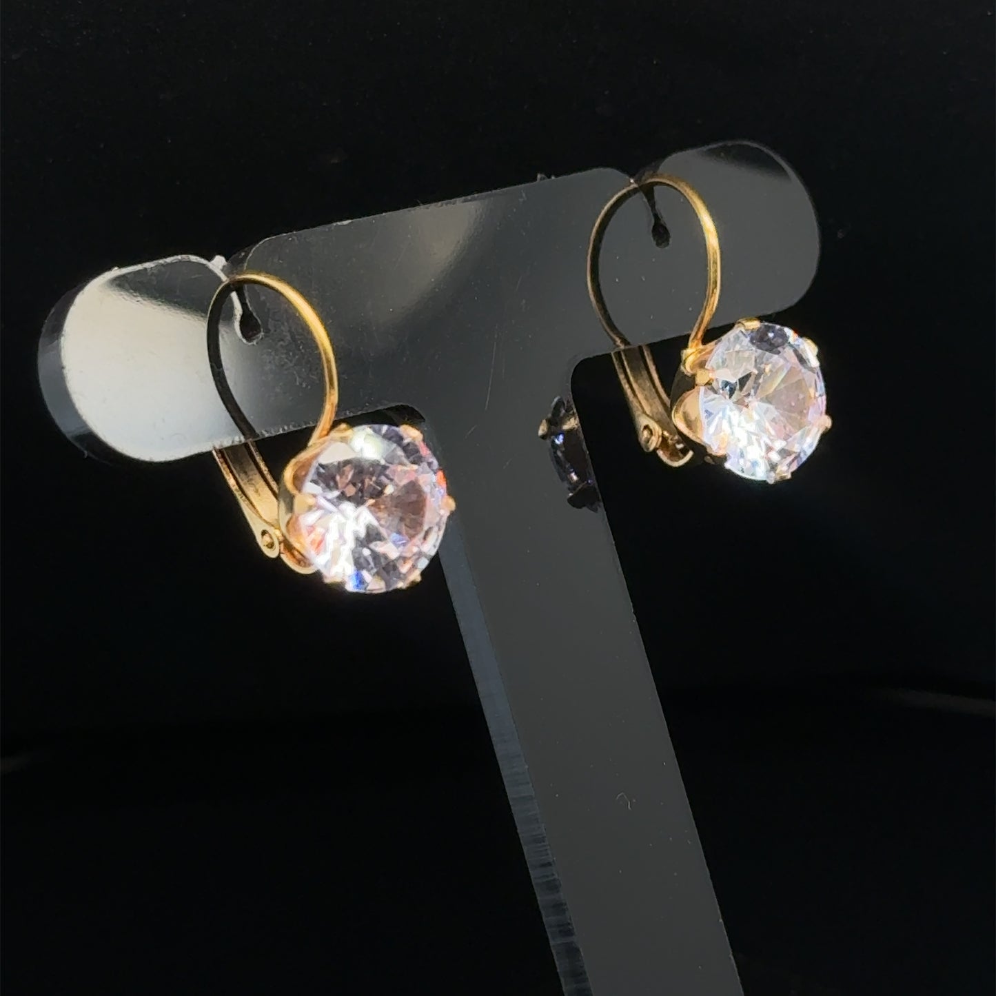 18K Gold Plated Stainless Steel, Sophia earrings, Intensity