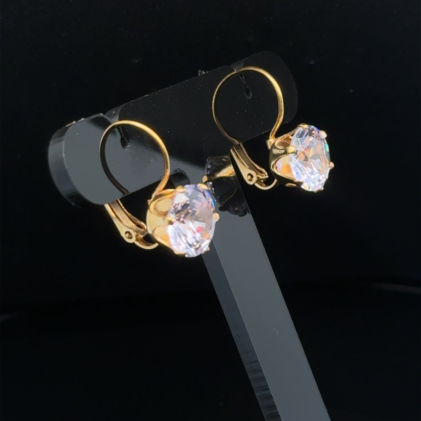 18K Gold Plated Stainless Steel, Sophia earrings, Intensity