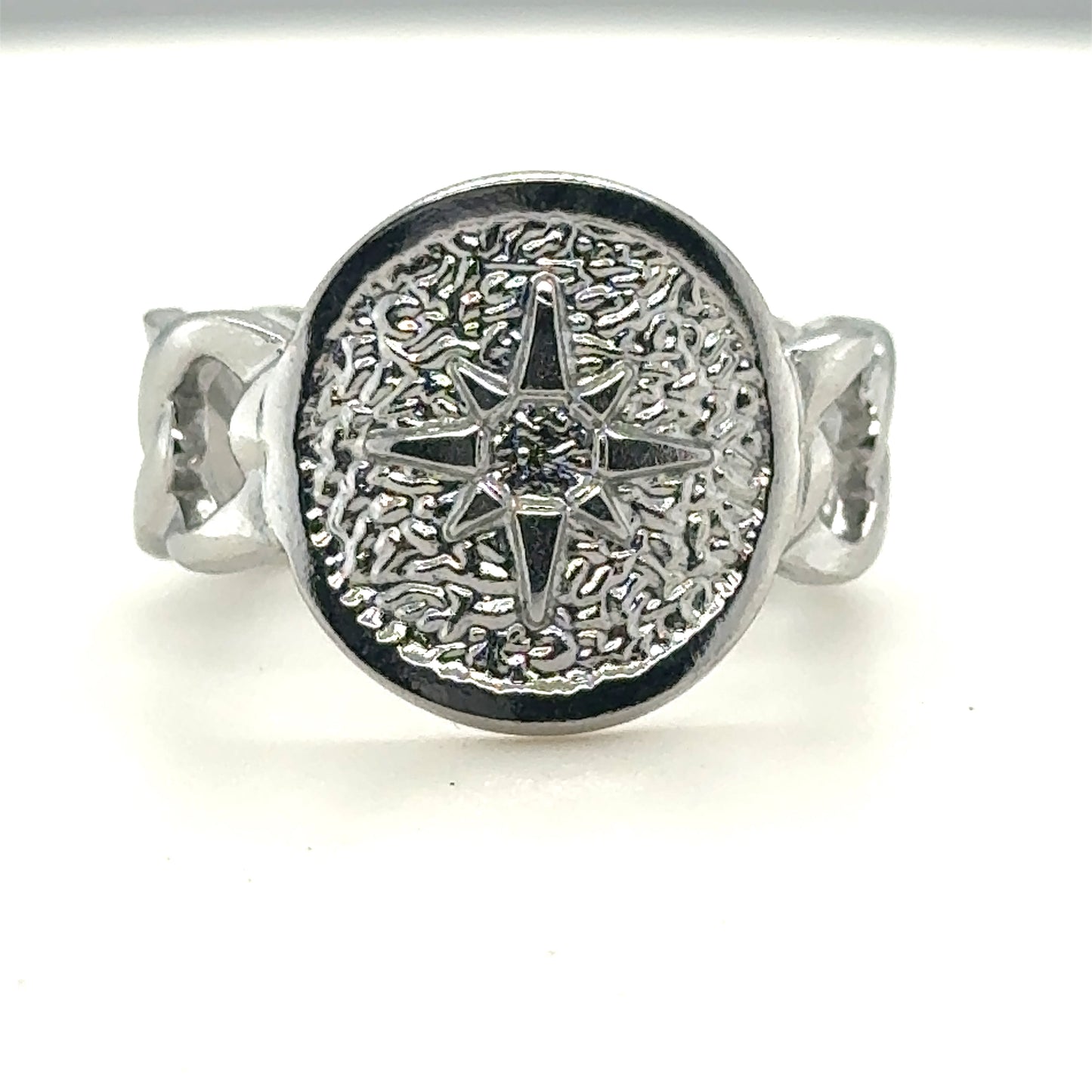 Silver Fashion Star Ring, Stainless Steel