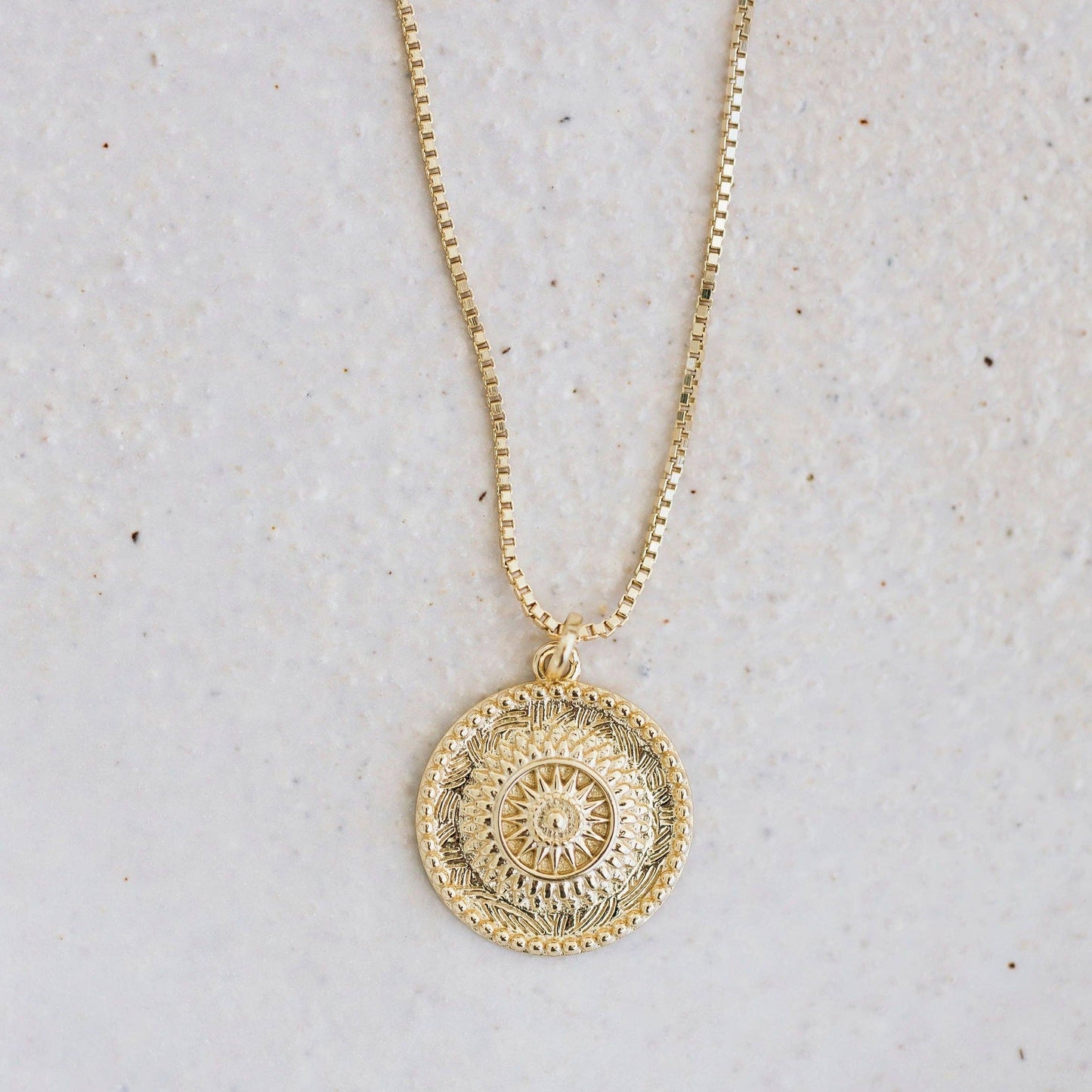 Sun Soul Necklace 14K Gold Plating