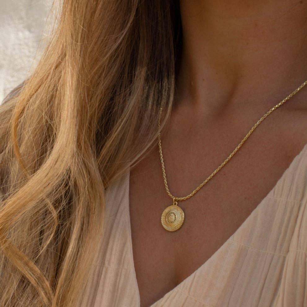 Sun Soul Necklace 14K Gold Plating