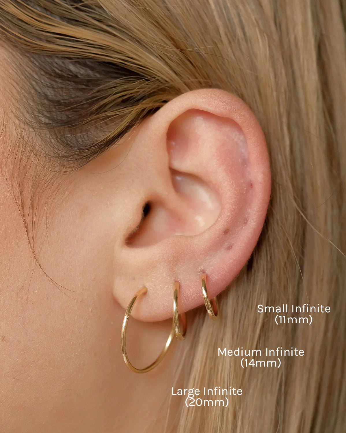 Infinate Hoops Medium 14K Gold Filled