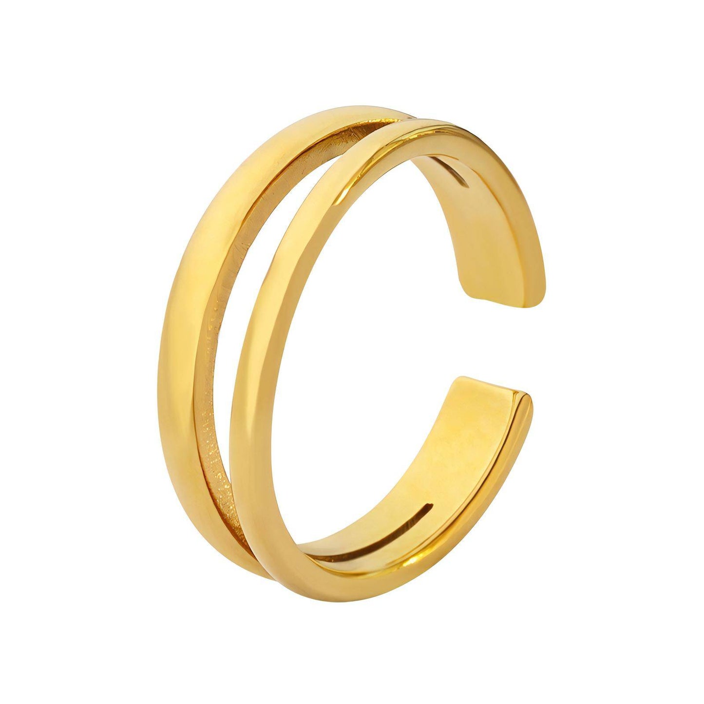 18K Gold Plated Stainless Steel, Bailey finger ring, Intensity