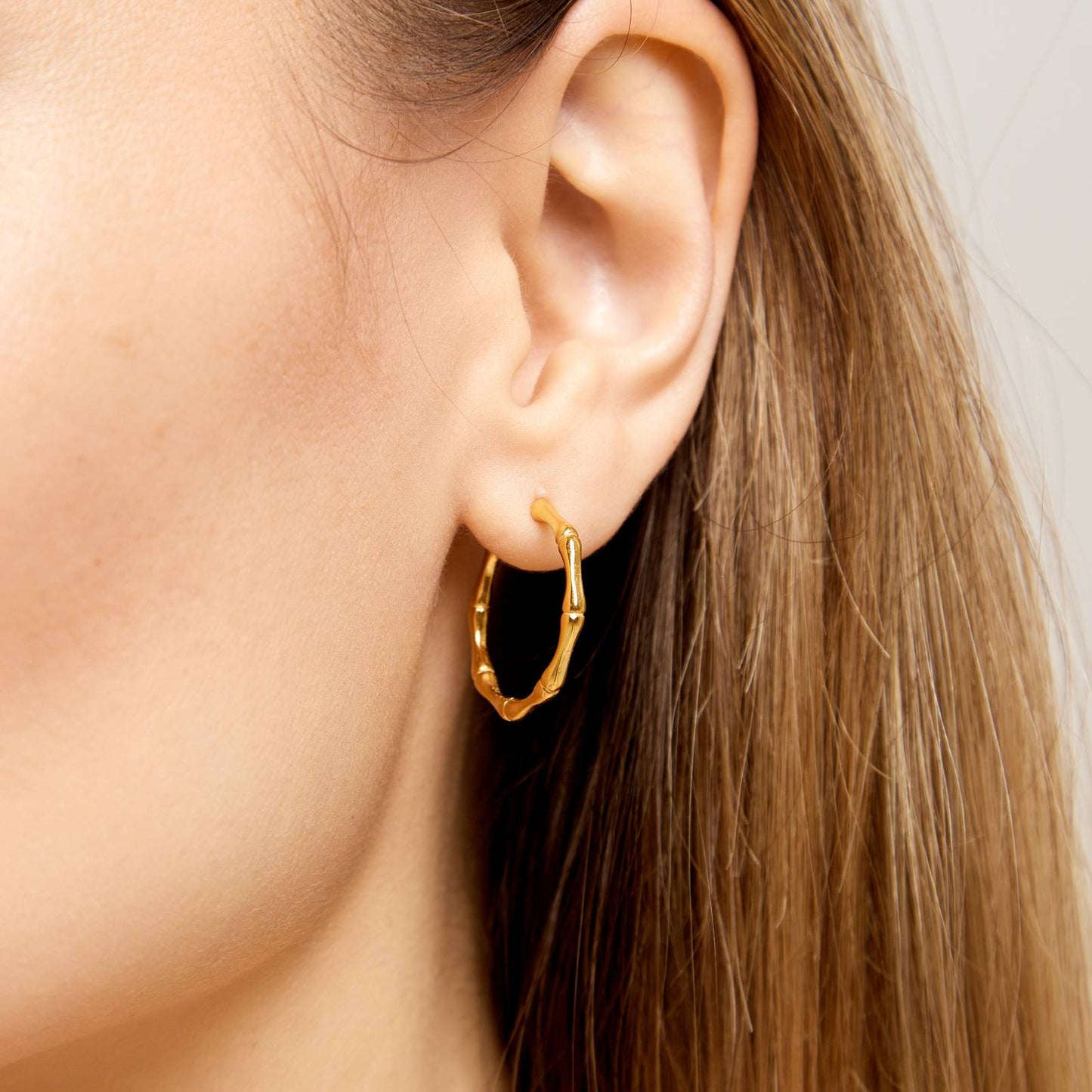 18K Gold Plated Stainless Steel, Zoe earrings, Intensity