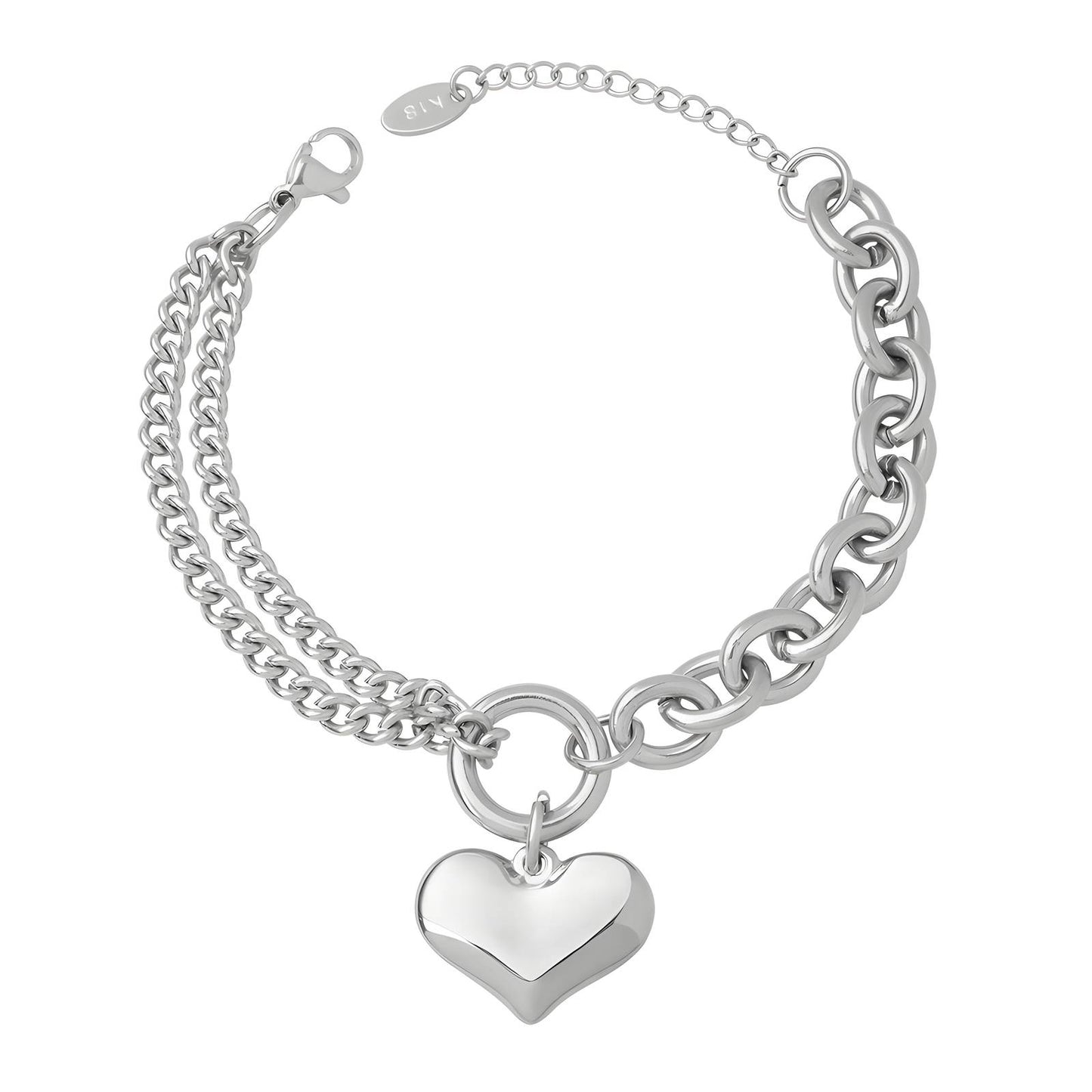 Stainless steel  Heart bracelet, Intensity