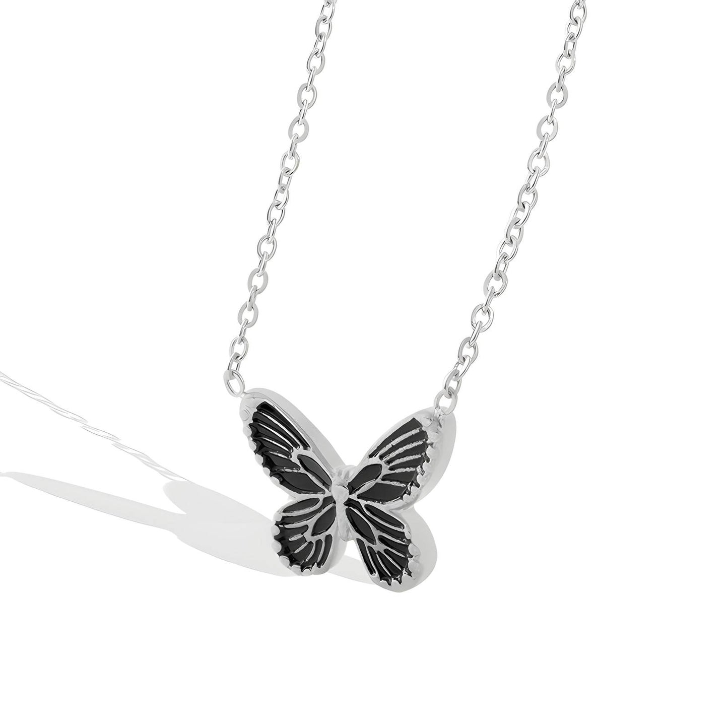 Stainless steel  Butterfly necklace, Intensity