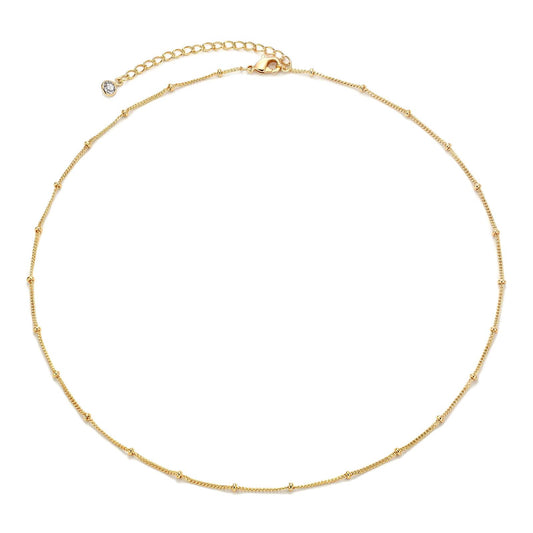 18K gold plated Stainless steel Rosa necklace, Intensity