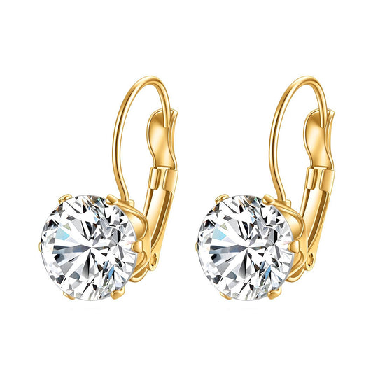 18K Gold Plated Stainless Steel, Sophia earrings, Intensity